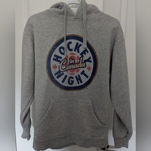 Grey 'Hockey Night in Canada' Graphic Hoodie